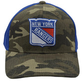 New York Rangers Adidas 11ETZ NHL OSFA Adjustable Camo Hockey Hat